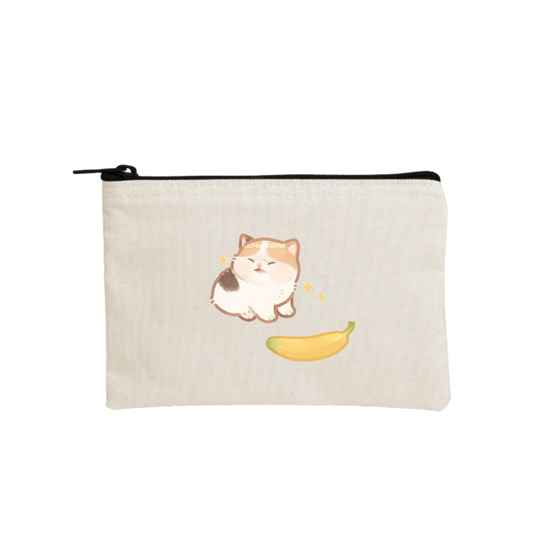 cat wallet pencil case Beige 51