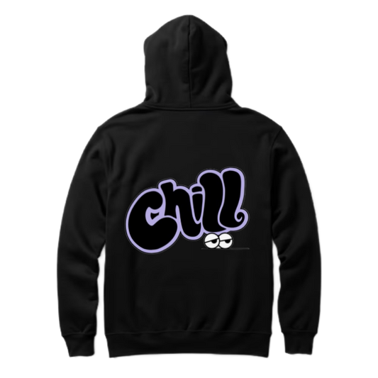 Chill One Size hoodie Black Back 51