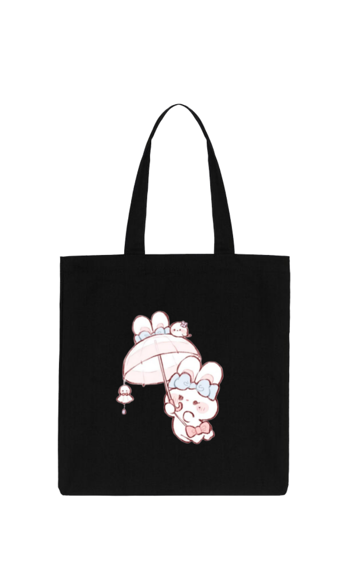 bunny tote bag White 51