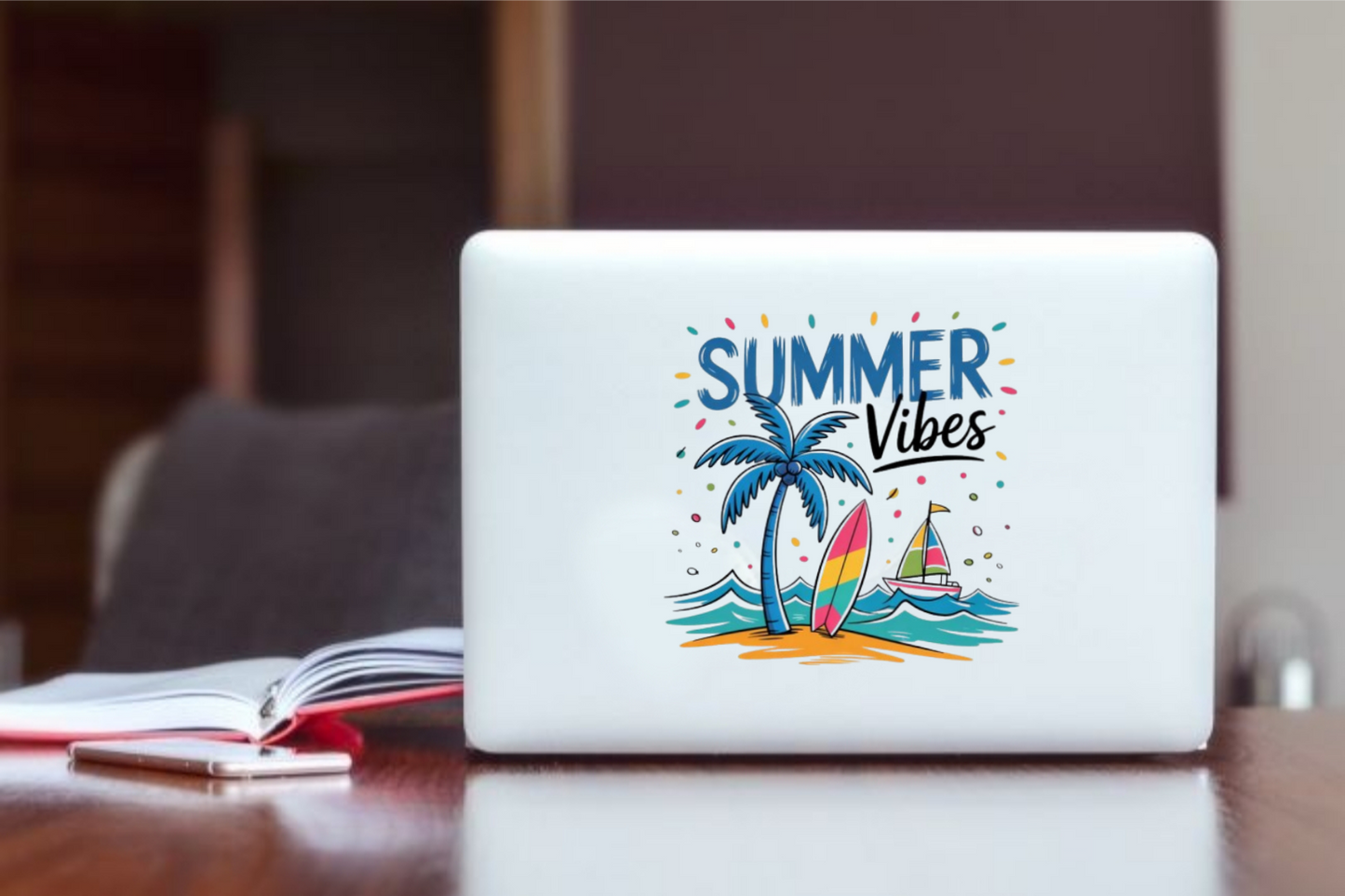 Summer Vibes Laptop Sticker 51