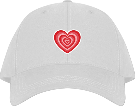 Baseball cap White Layered Heart Tunnel SVG 48