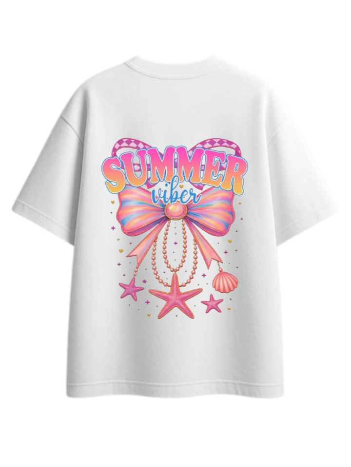 Summer Vibes t- shirt White Back 51