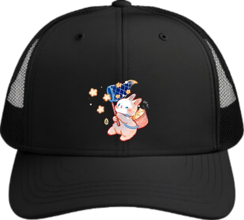 bunny Baseball cap Black 51