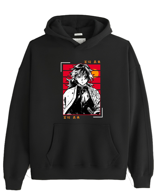 Anime Demon slayer nezuko tanjiro Oversize Hoodie Black 103