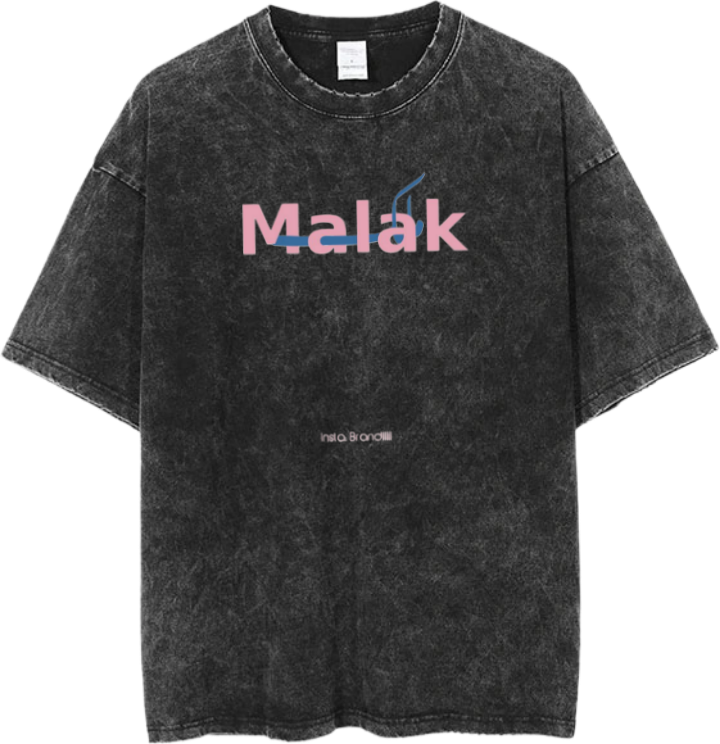 names t- shirt One Size Washed Malak 51
