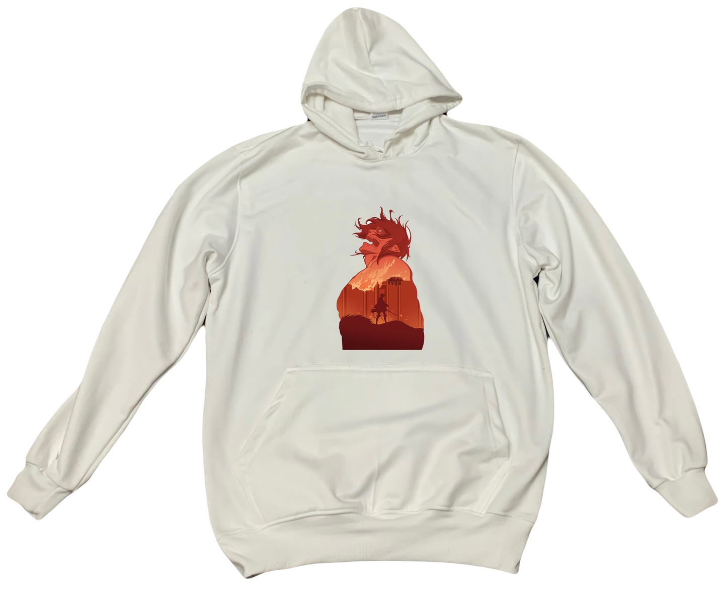 Anime Attack on titan shingeki no kyojin eren levi mikasa Aot White Oversize HOODIE 52