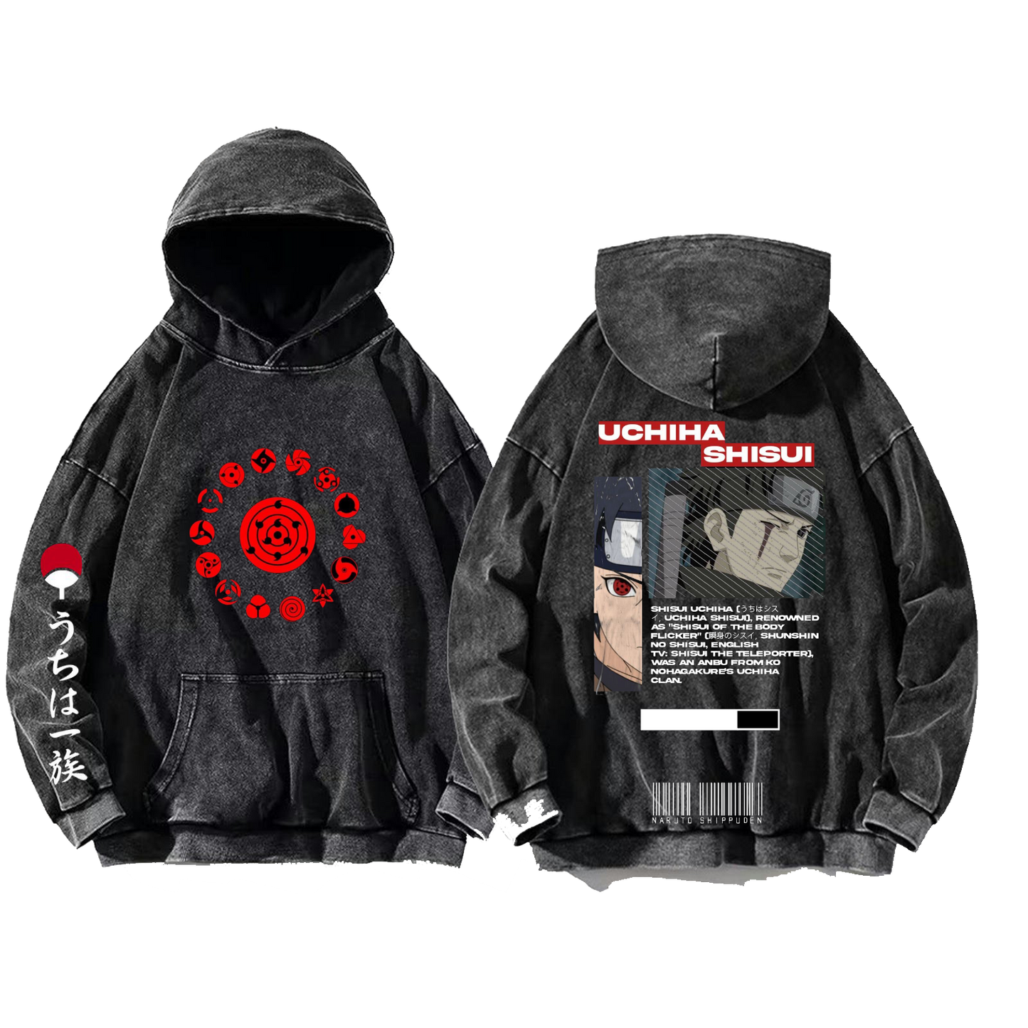 Naruto Shippuden One Size hoodie Washed Back 51