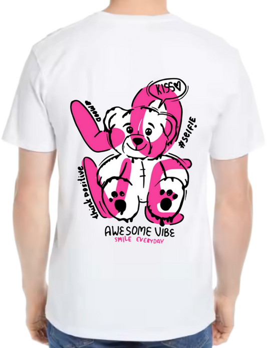 AWESOME VIBE t- shirt One Size White back 51