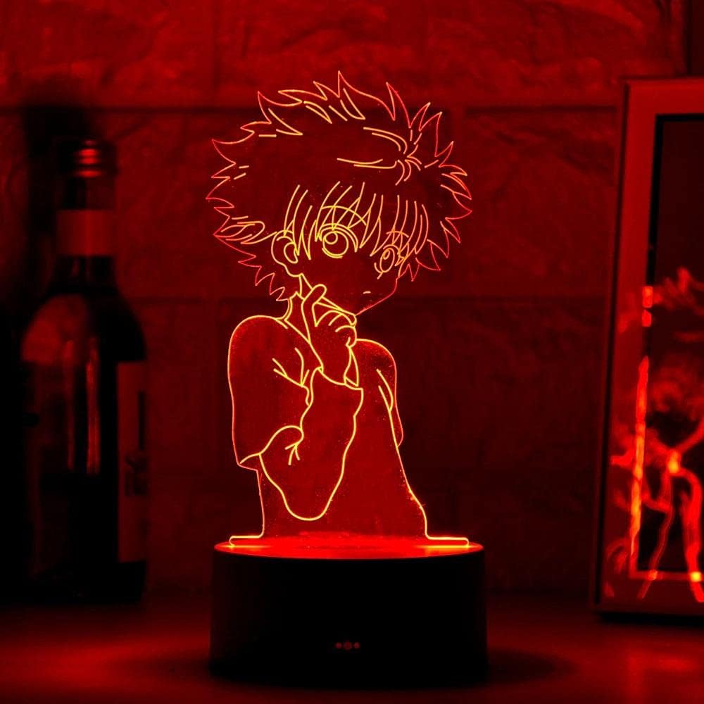 Hunter x Hunter Killua Zoldyck 3D LED Anime Figure, 7 Colors.