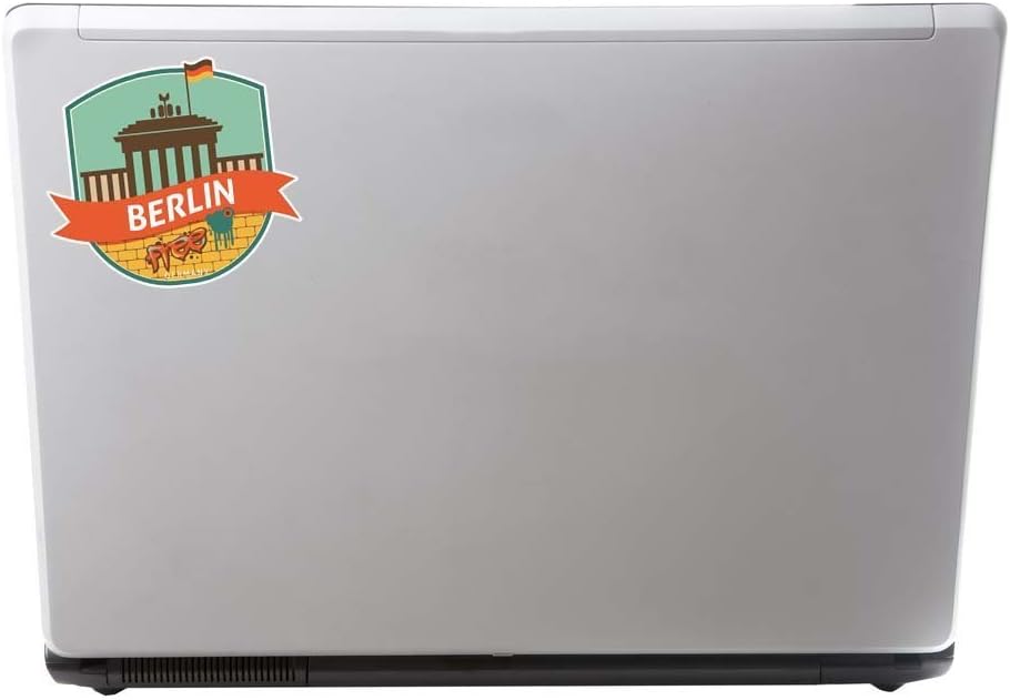 2 x 25cm/250mm Berlin Germany Vinyl Sticker Decal Laptop Travel Luggage Car iPad Sign Fun #9206