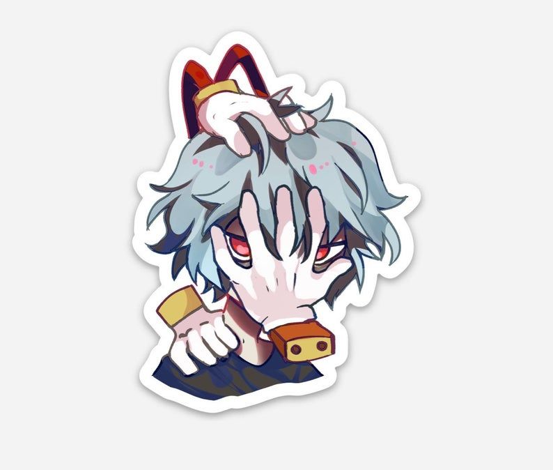 My Hero Academia Tomura Shigaraki Anime Sticker - MHA Villain Hand Art Vinyl Decal for Laptop, Water Bottle, Journal, and Phone Case