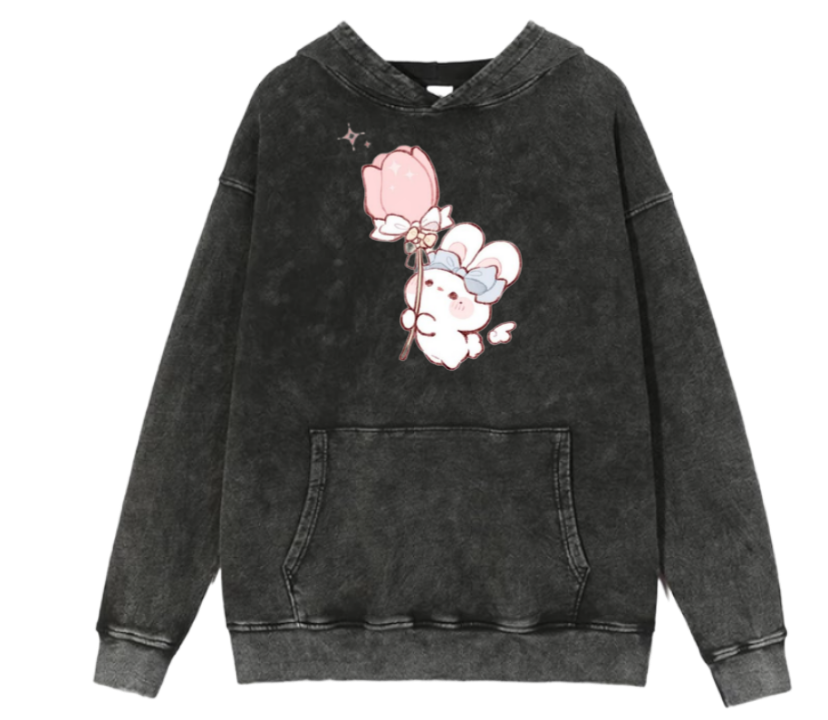 bunny Oversize Hoodie Washed 52
