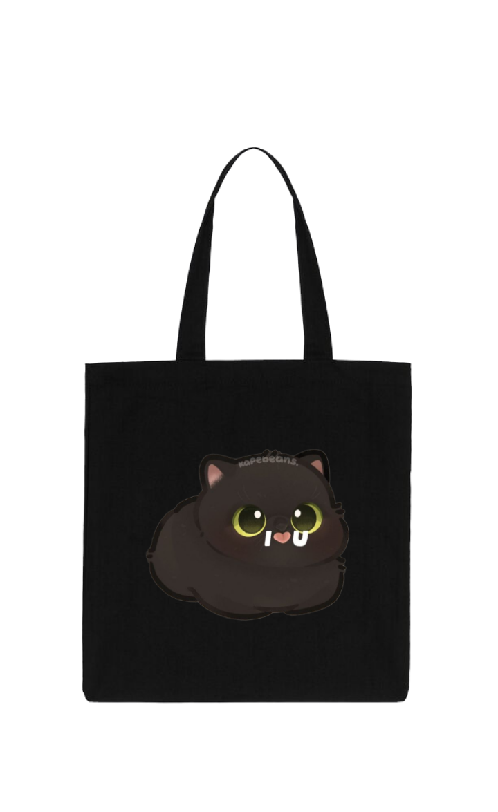 cat tote bag Black 52