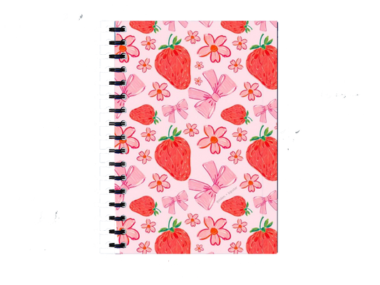Notebook Strawberry and pink bows  52