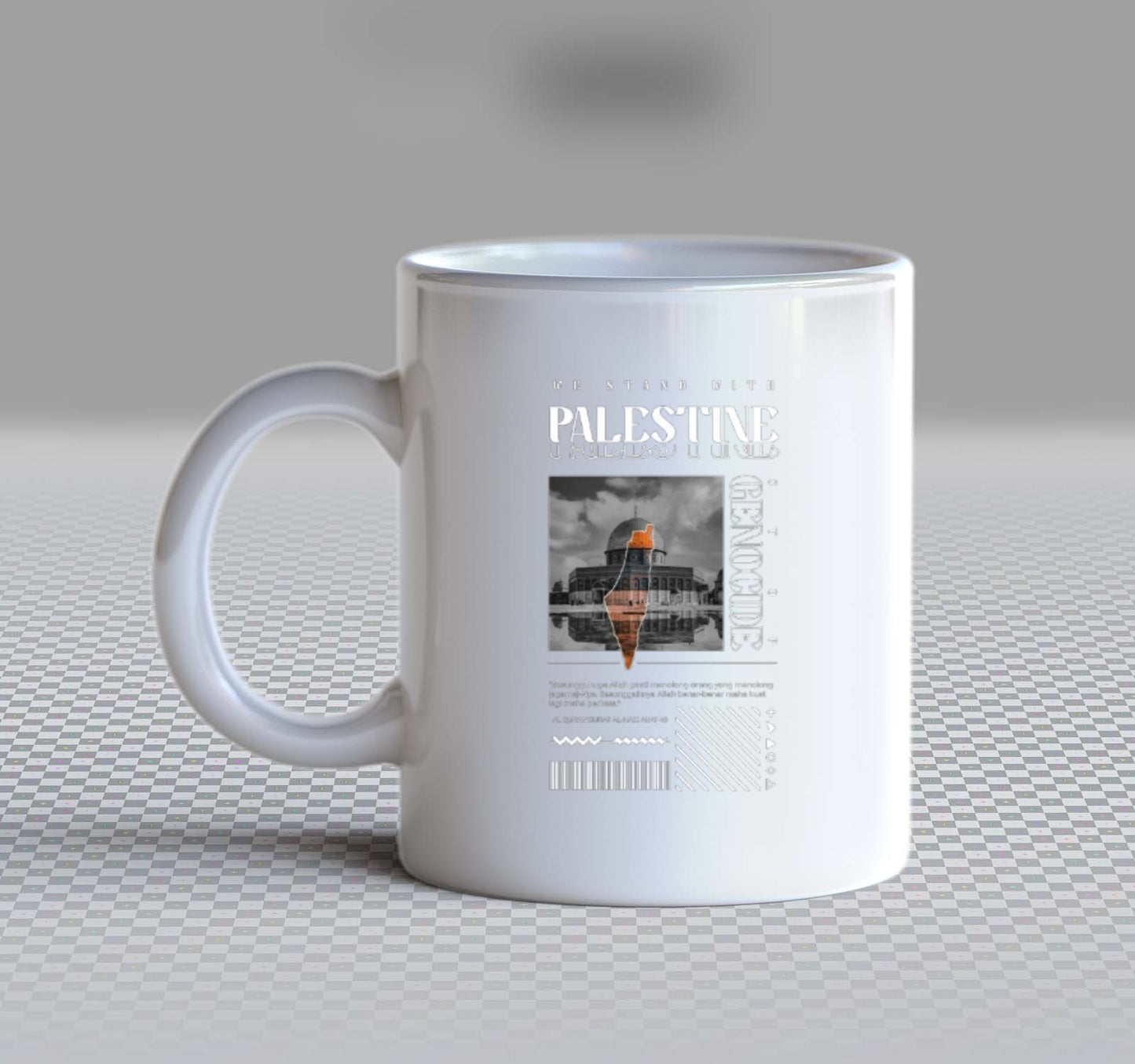 PALESTINE Back text Mug 52