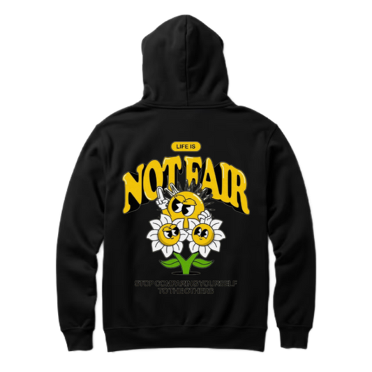 NOTFAIR One Size hoodie Black Back 52