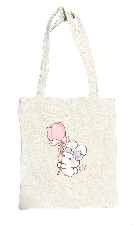 bunny tote bag White 52