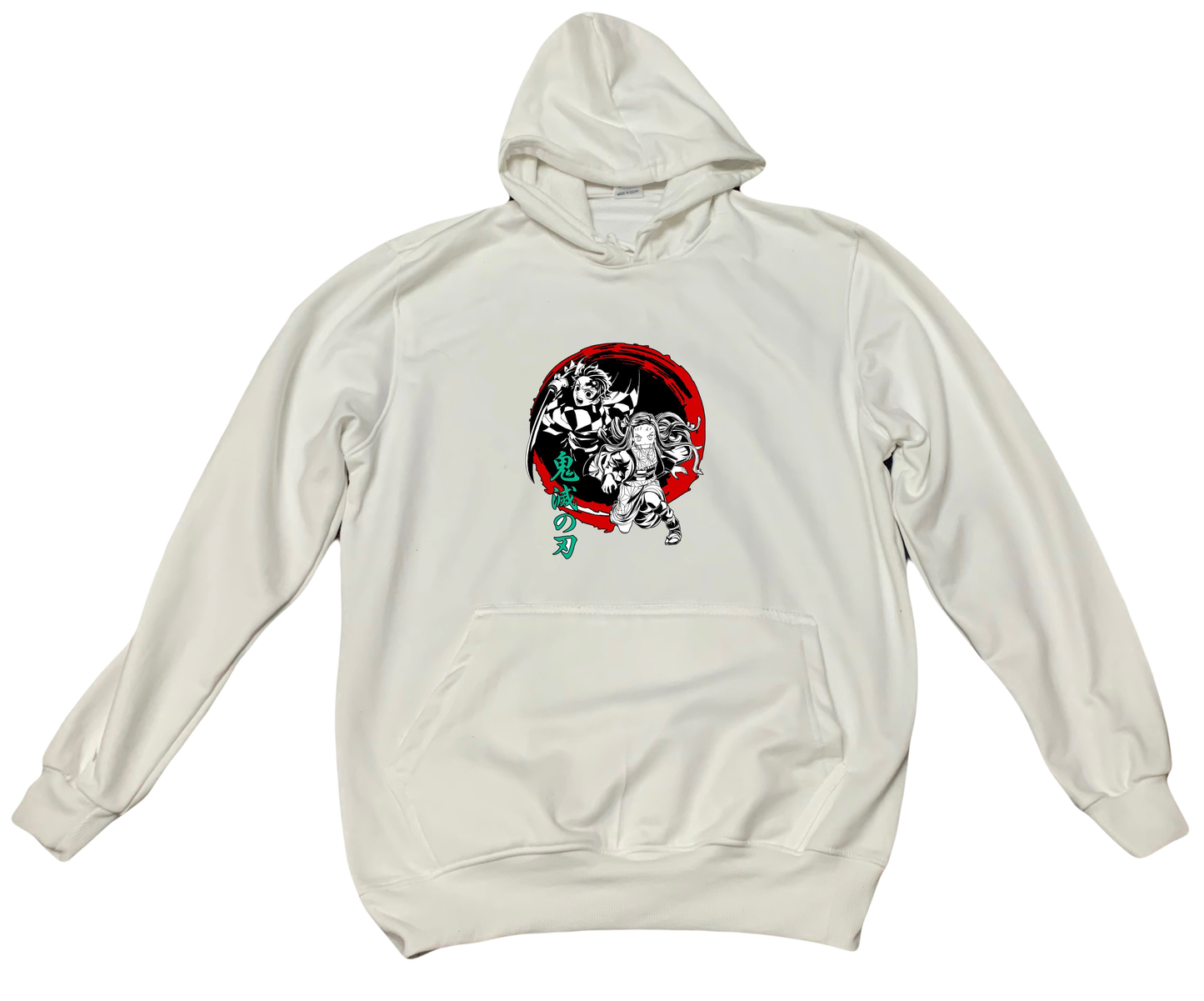 Anime Demon slayer nezuko tanjiro Oversize Hoodie White 52