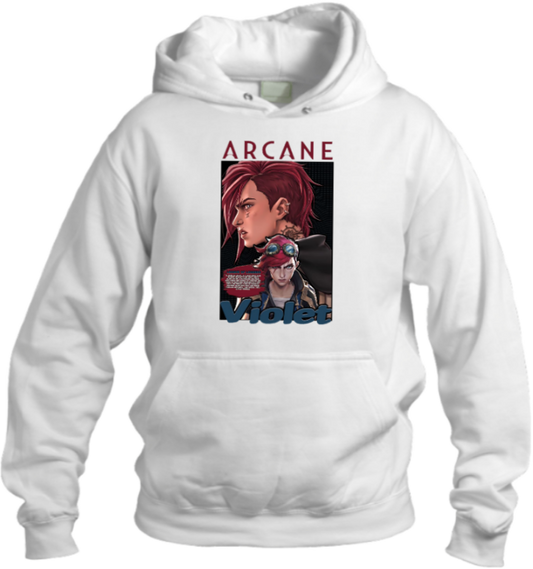 League of Legends Vi Over Size hoodie White 6