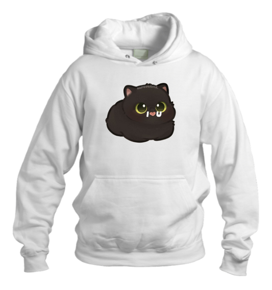 cat Oversize Hoodie White 52
