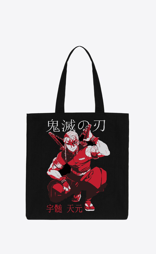 Anime Demon slayer nezuko tanjiro tote bag Black 52