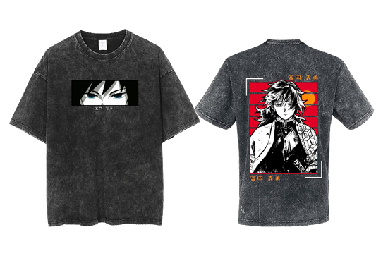 Anime Demon slayer nezuko tanjiro  One Size t- shirt Washed 52