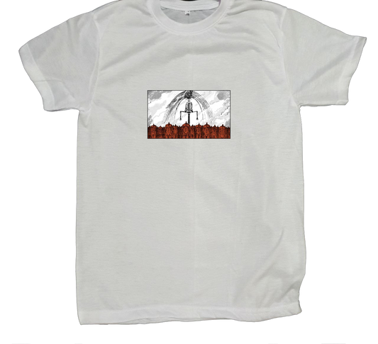 Anime Attack on titan shingeki no kyojin eren levi mikasa  Aot white fit t- shirt 53