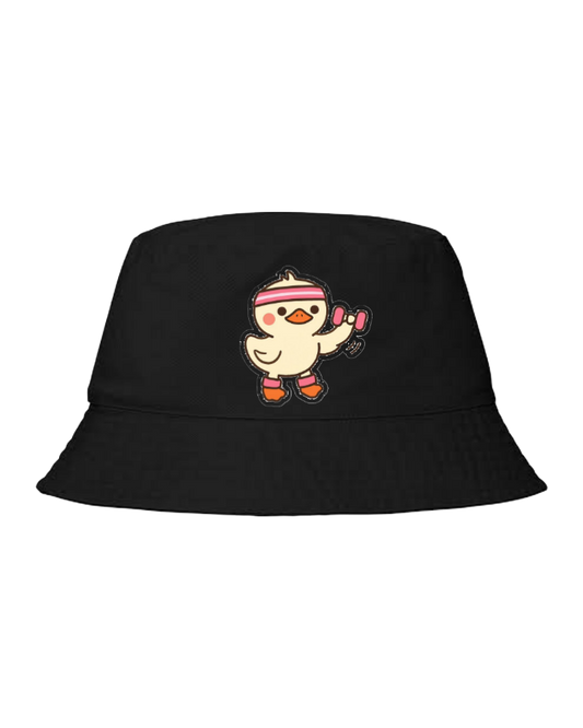 workout gym pilates Bucket hat Fishman hat cap Black 52