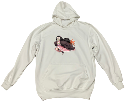 Anime Demon slayer nezuko tanjiro Oversize Hoodie White 53