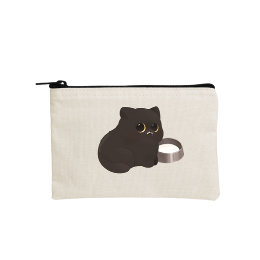 cat wallet pencil case Beige 53
