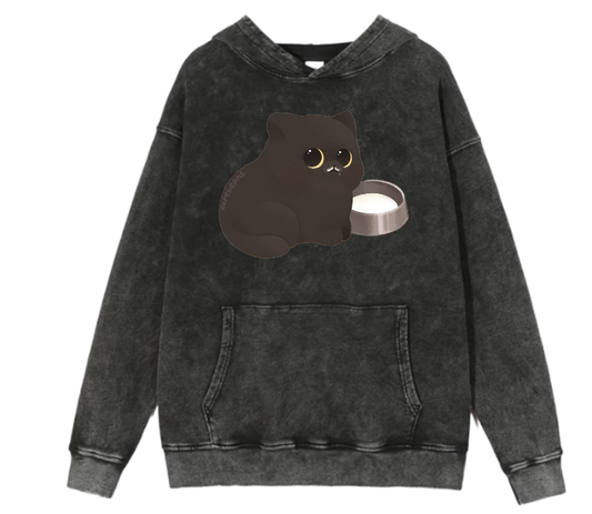 cat Oversize Hoodie Washed 53
