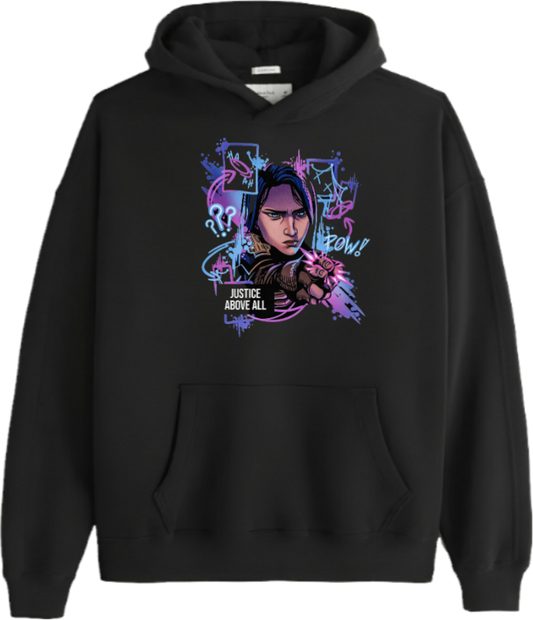League of Legends Caitlyn Over Size hoodie Black 9
