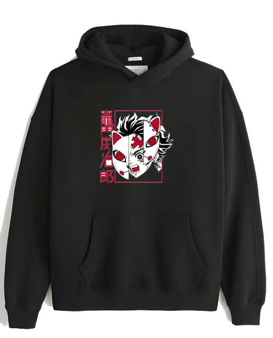 Anime Demon slayer nezuko tanjiro Oversize Hoodie Black 53