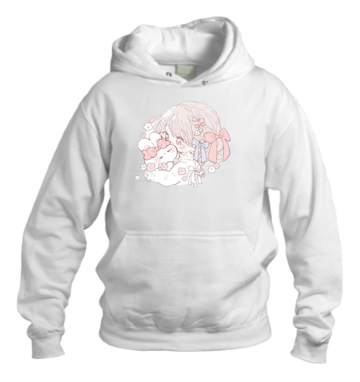bunny Oversize Hoodie White 53