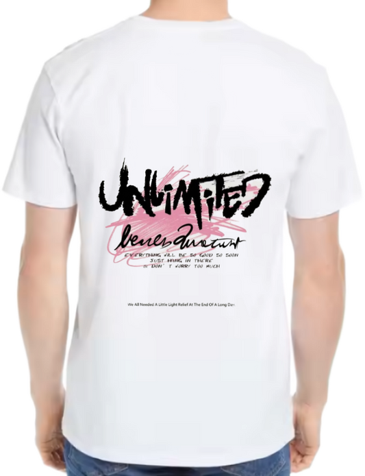Unlimited t- shirt One Size White back 53