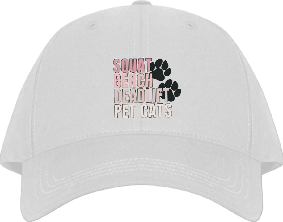 workout gym pilates Baseball cap White 52