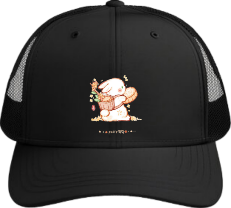 bunny Baseball cap Black 53