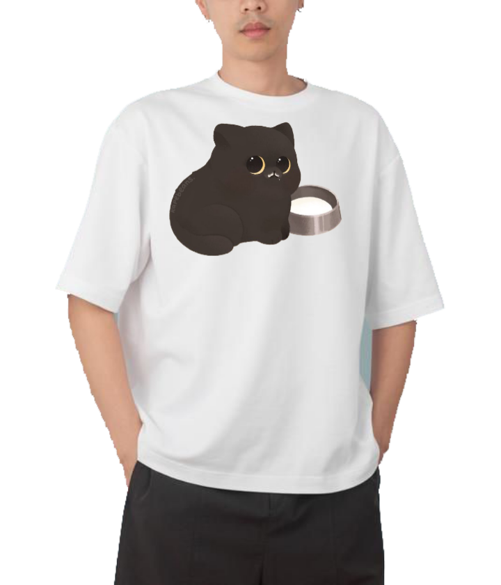 cat One Size t- shirt White 53