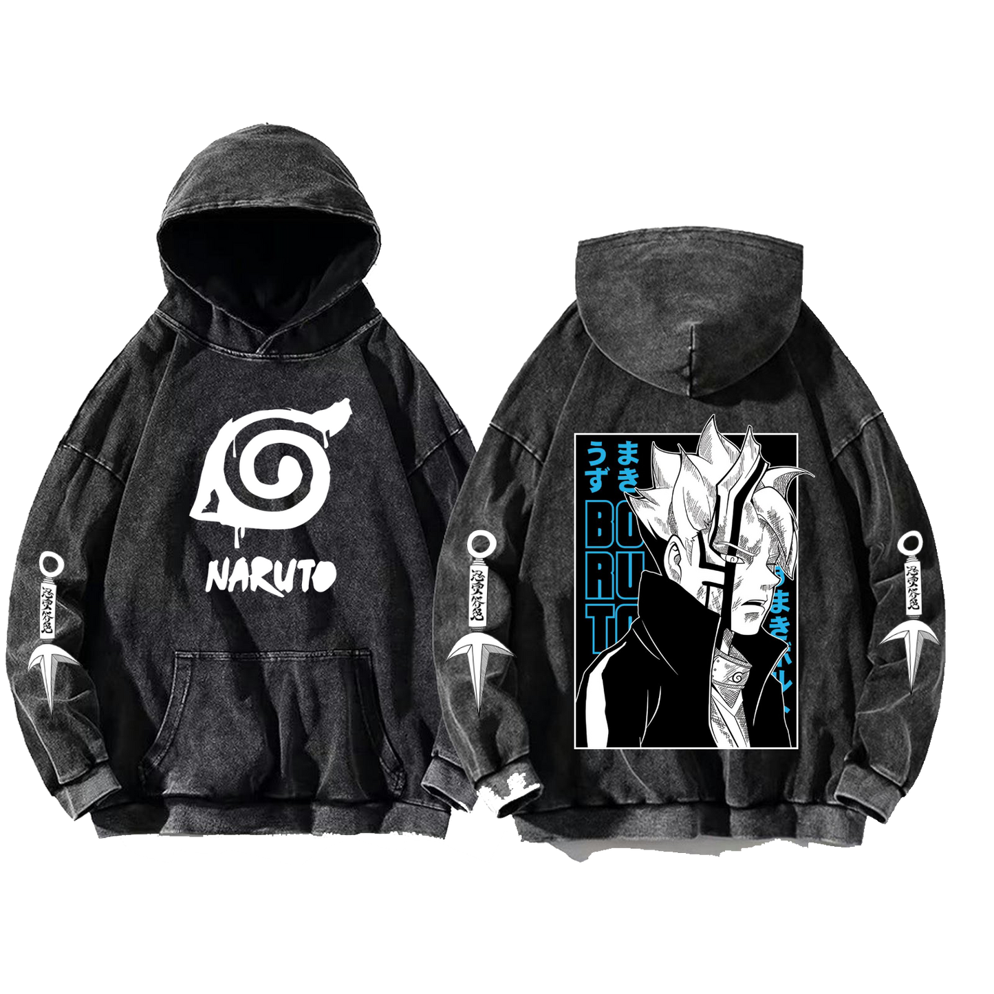 Naruto Shippuden One Size hoodie Washed Back 53
