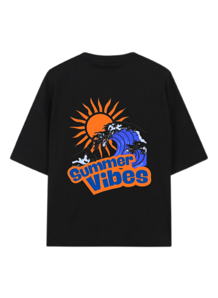 Summer Vibes t- shirt Black Back 54