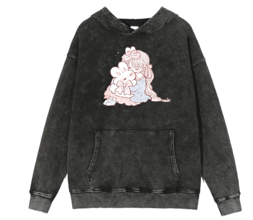 bunny Oversize Hoodie Washed 54