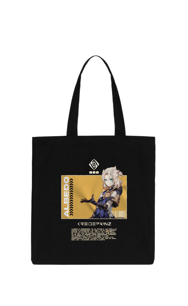 Genshin Impact Albedo tote bag Black 54
