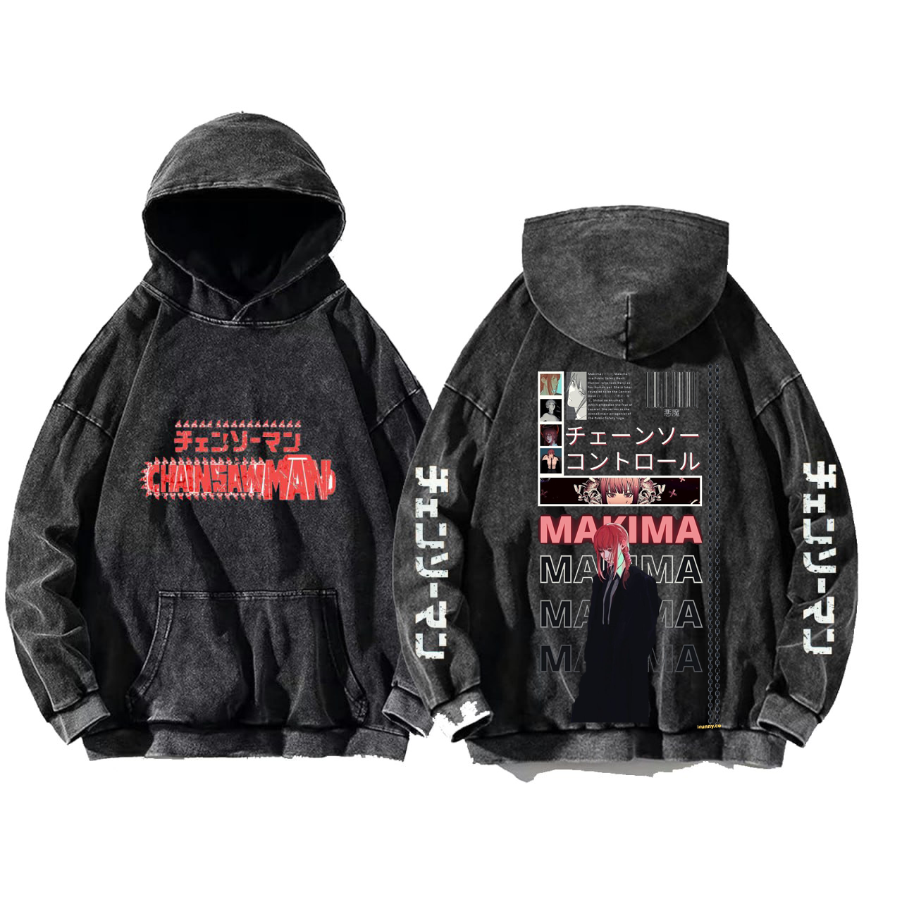 Chainsaw Man One Size hoodie Washed Back 54
