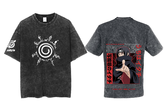 Naruto Shippuden t- shirt One Size Washed Back 54