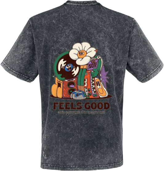 FEELS GOOD t- shirt One Size Washed Back 54