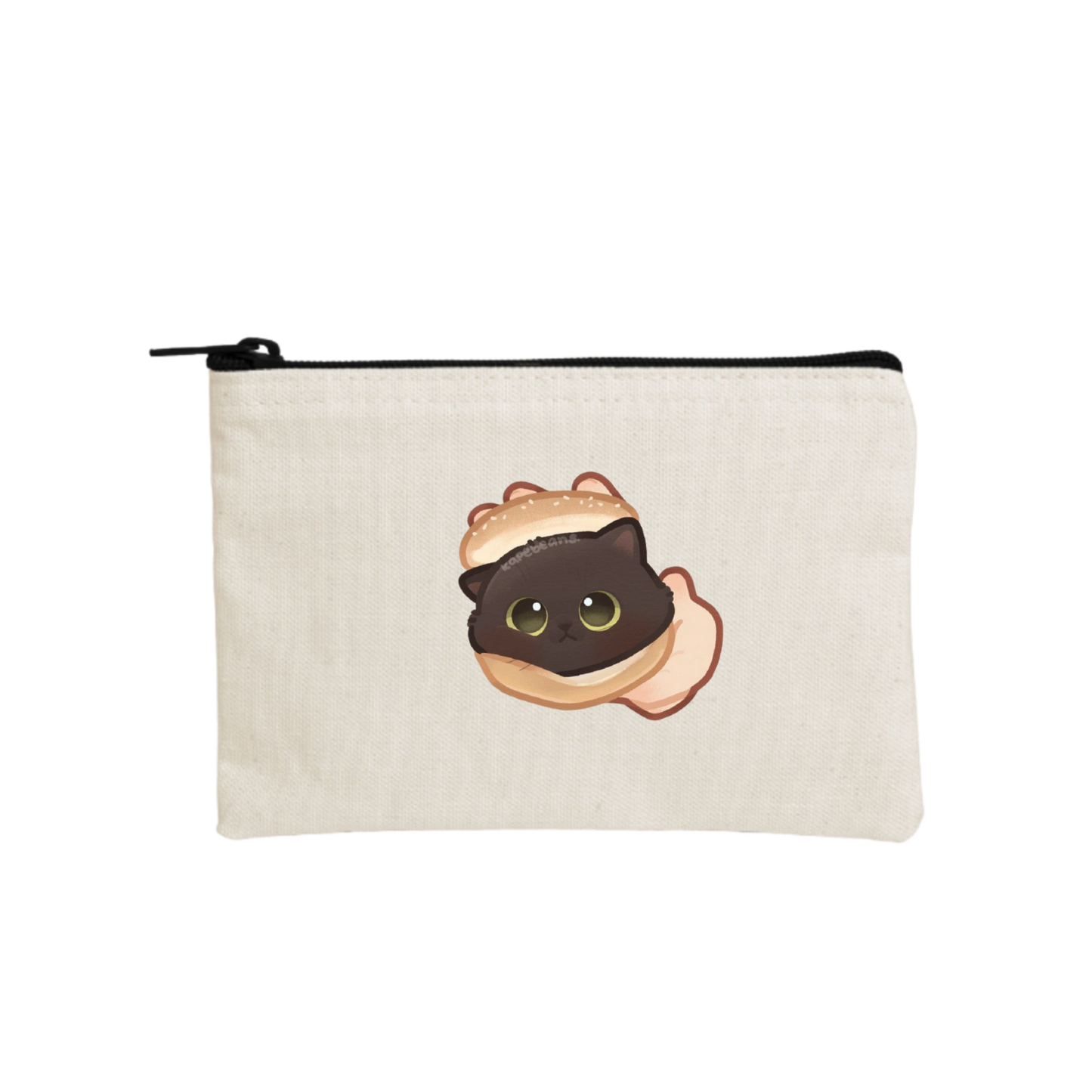 cat wallet pencil case Beige 54