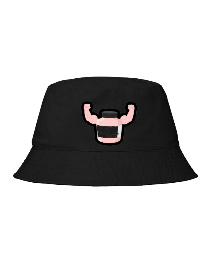 workout gym pilates Bucket hat Fishman hat cap Black 53