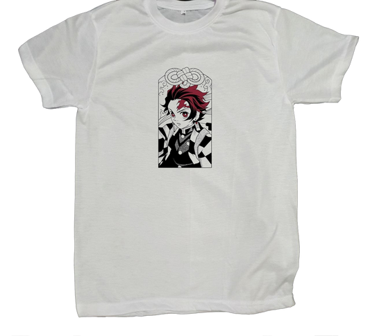 Anime Demon slayer nezuko tanjiro t- shirt fit White 54