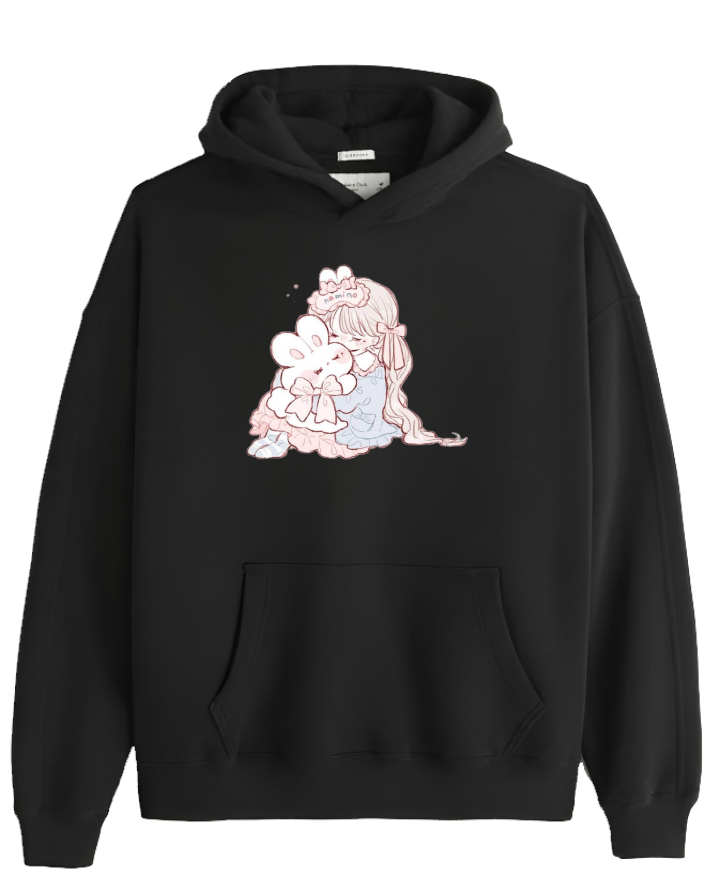 bunny Oversize Hoodie Black 54
