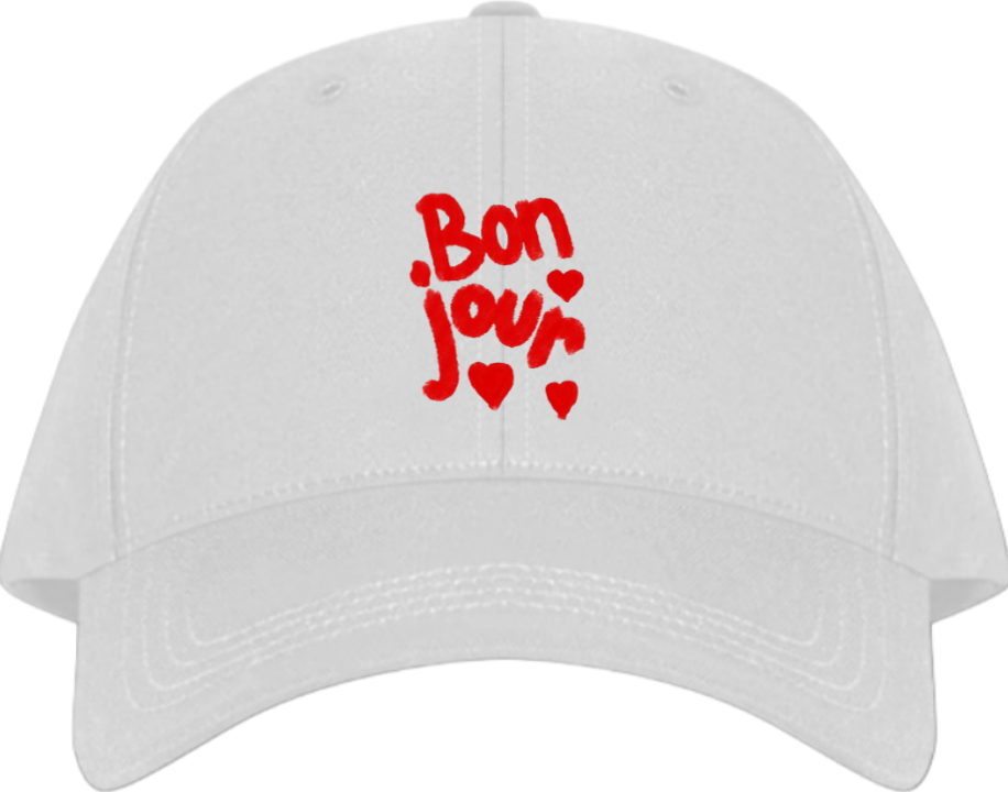 Baseball cap White Bonjour 50